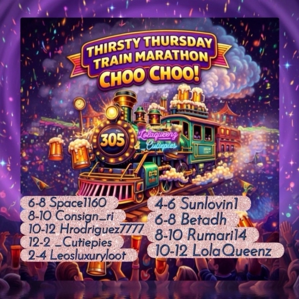 Thirsty Thursday Train Marathon Graphic Tee - Vibrant Purple